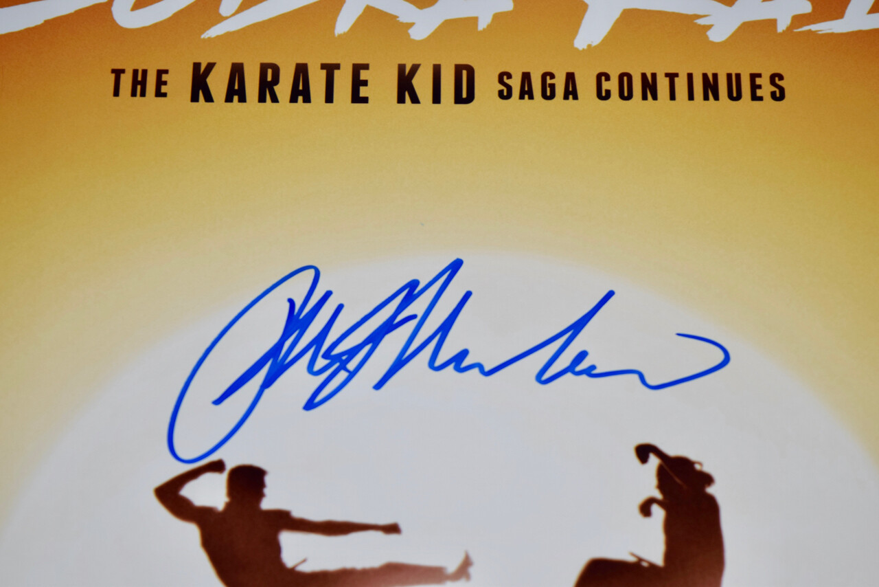Ralph Macchio Signed Autographed Cobra Kai 11×17 Poster Photo Beckett BAS COA