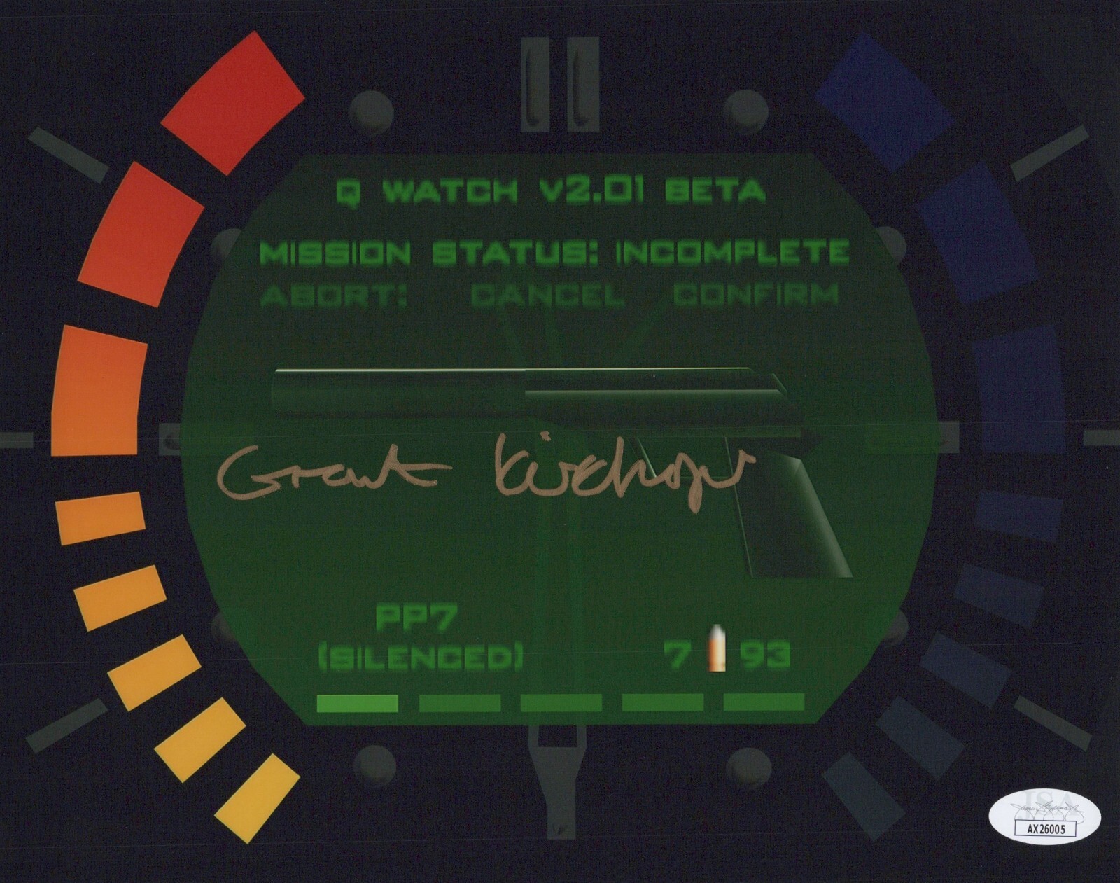 Grant Kirkhope Signed 8×10 GoldenEye 007 N64 Composer Watch Theme Photo JSA COA