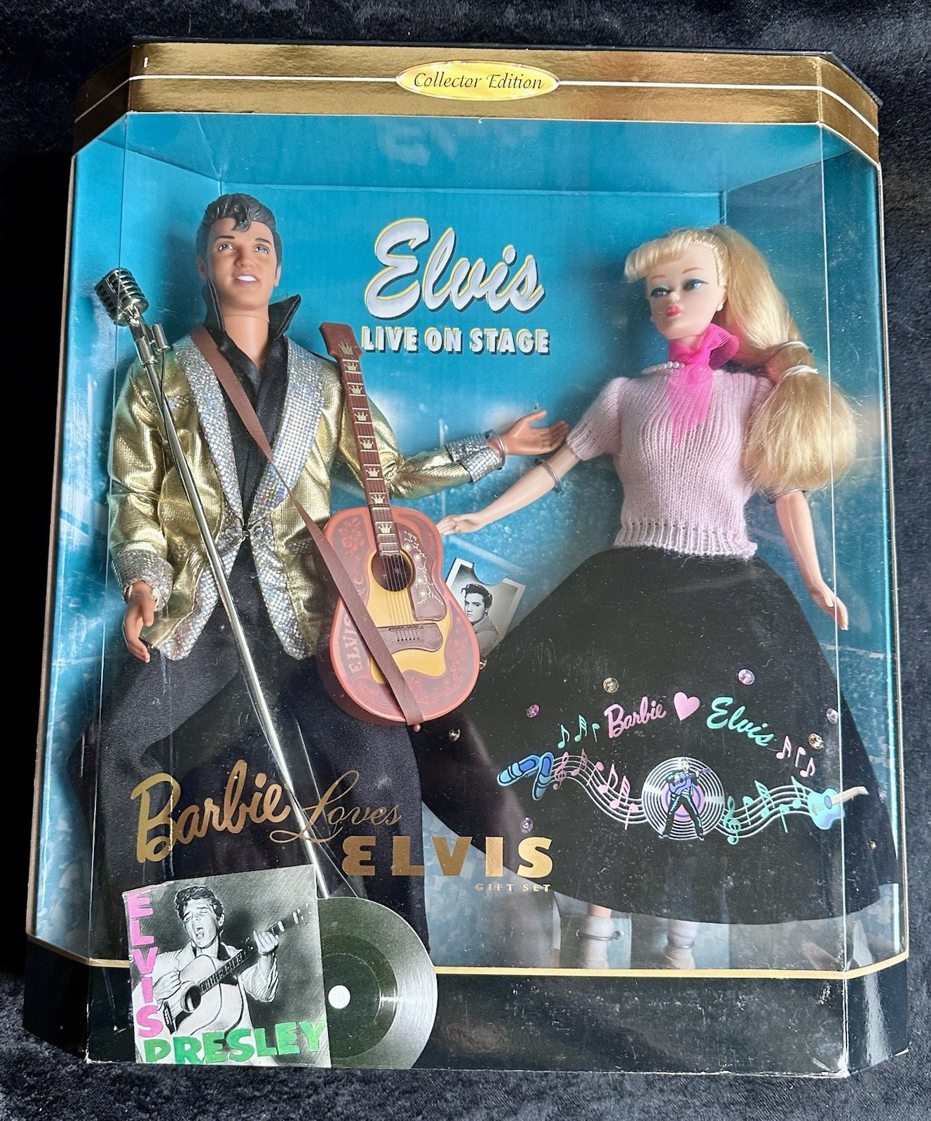 Mattel Barbie Loves Elvis Collector Edition Doll Set 1996