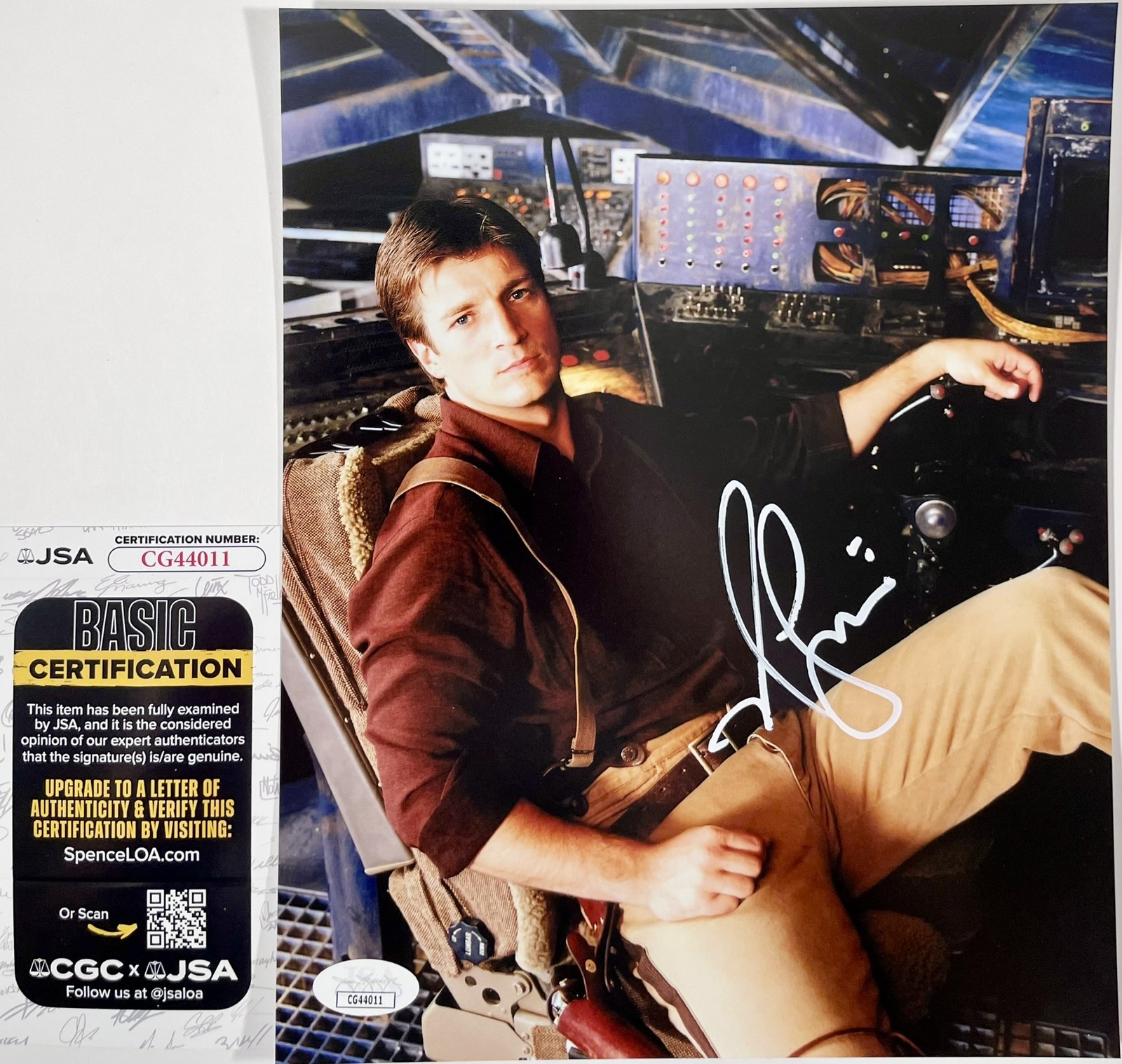 Nathan Fillion Signed Firefly 8×10 Photo Authentic Autograph Malcolm JSA COA