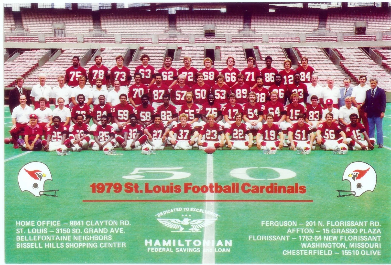 1979 St. Louis Cardinals Team Hart Wehrli Football Nfl Afl 8×10 PHOTO PRINT