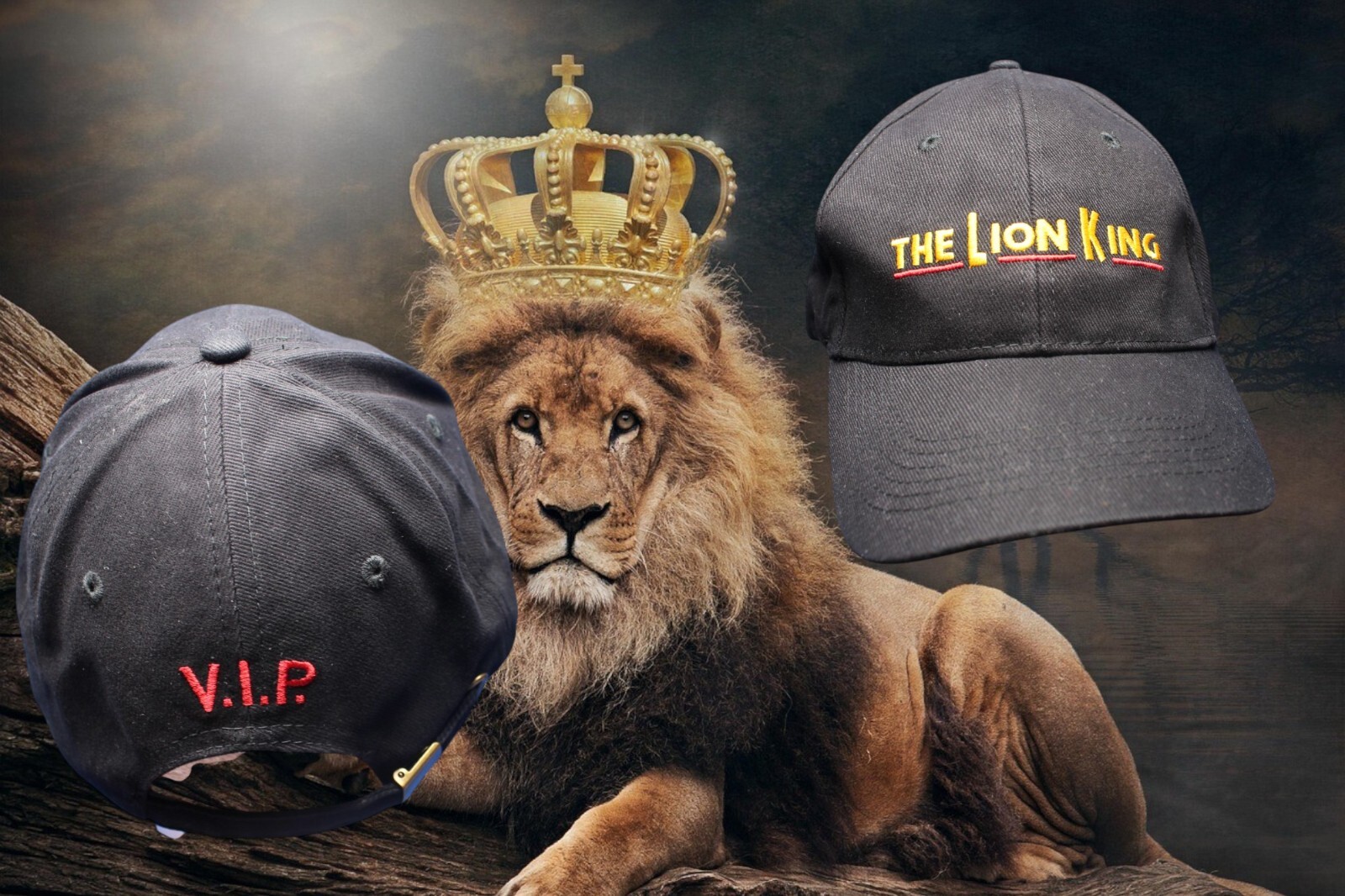 The Lion King Broadway Musical VIP Black Cap Hat New open Bag Baseball Hat