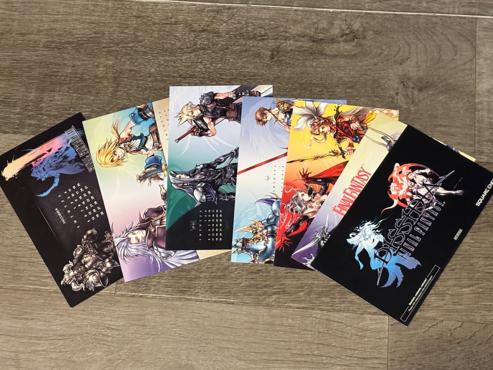 Final Fantasy Dissidia Promo Collector’s 2010 Desk Calendar Cards Square Enix