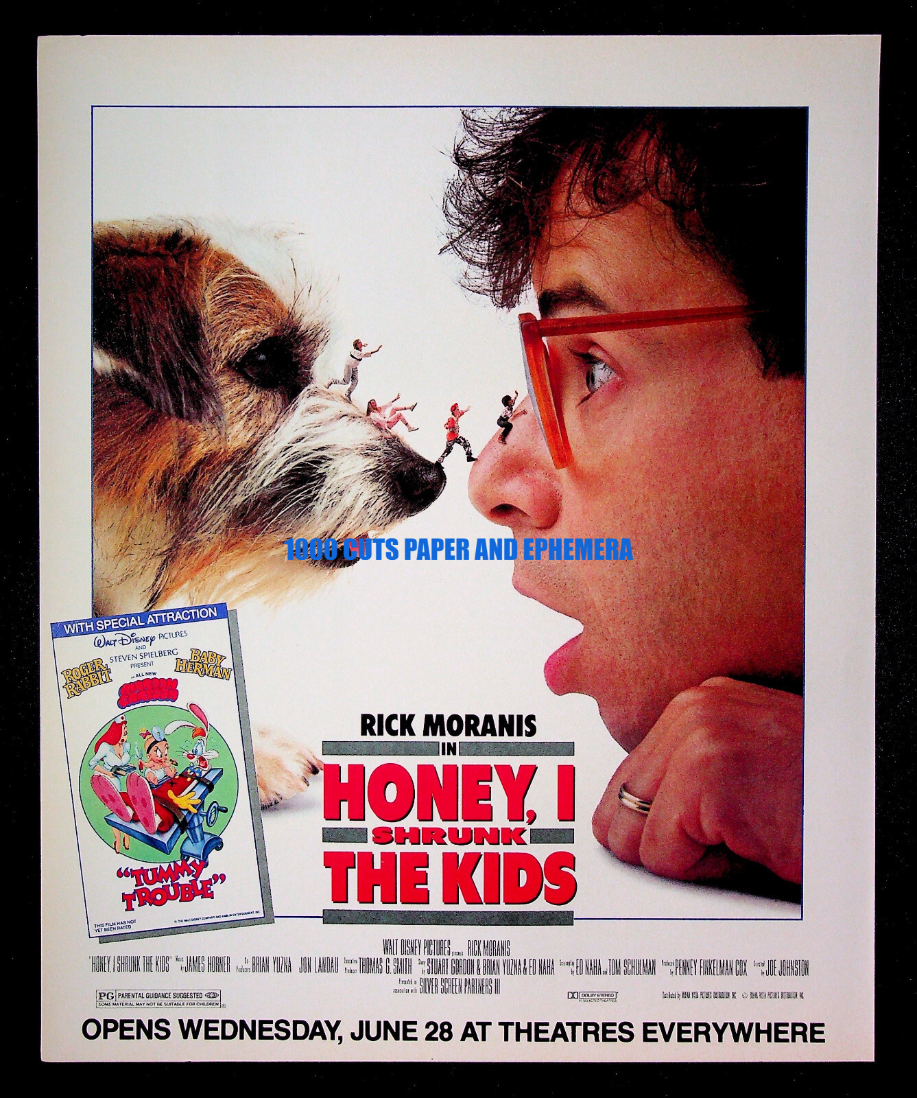 Honey I Shrunk the Kids Walt Disney Pictures 1989 Print Magazine Ad Poster