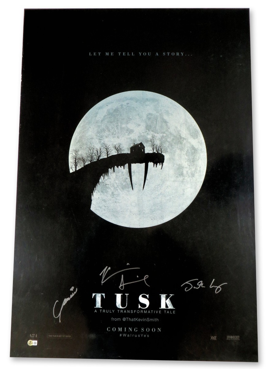 Tusk Multi Signed Autographed 27X40 Poster Justin Long Kevin Smith +1 BAS LOA