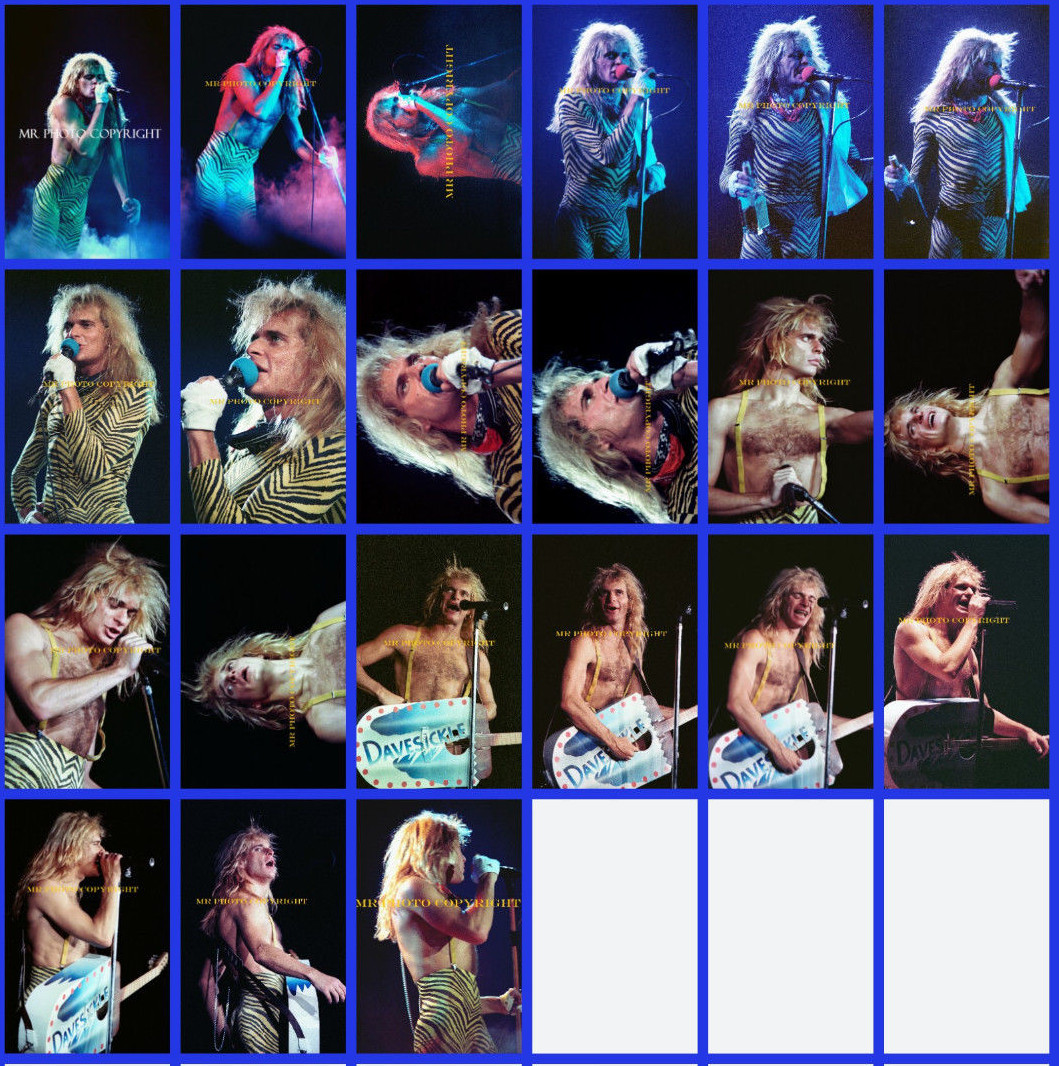 $1.00 4×6 inch original photo (s) VAN HALEN DAVID LEE ROTH Buy 1,2,.. ALL r