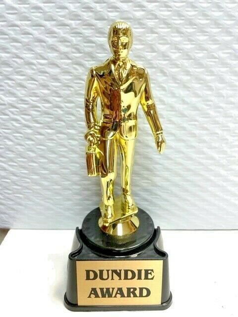 Dundie Award Trophy The Office TV Show Dundee Michael Scott Dunder Mifflin