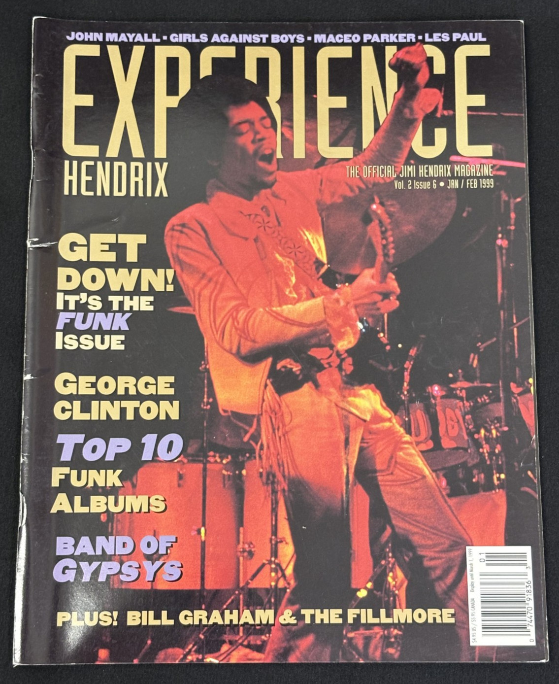Experience Jimi Hendrix Magazine – Volume 2 Issue 6 – January & February 1999
