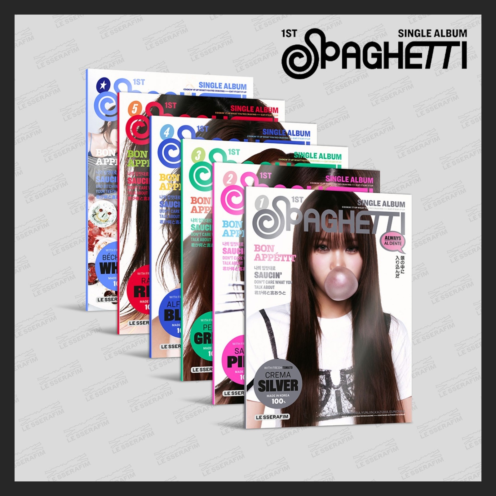 [ON HAND] LE SSERAFIM 1st Single Album SPAGHETTI Compact ver. Album