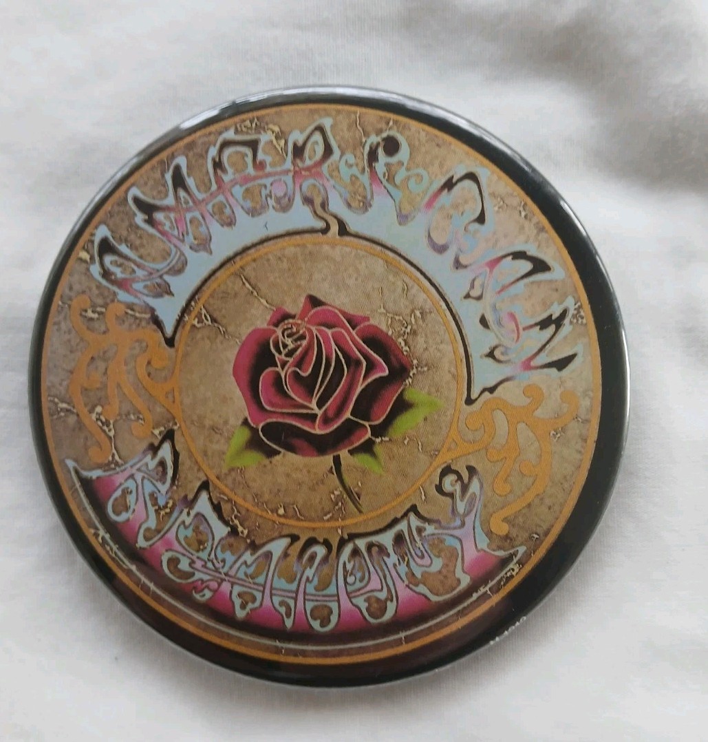 Grateful Dead American Beauty Refrigerator Magnet 3″ x 3″ Round Licensed