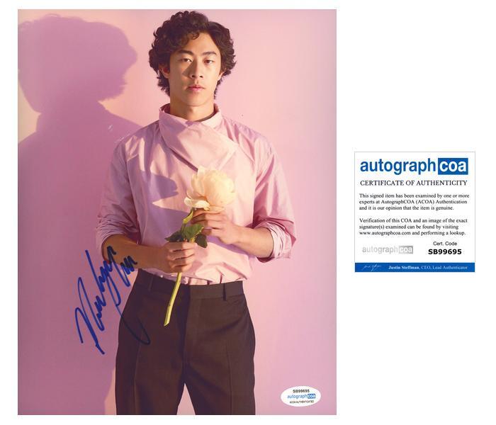 Nathan Chen AUTOGRAPH Signed Olympics Figure Skating 8×10 Photo E ACOA