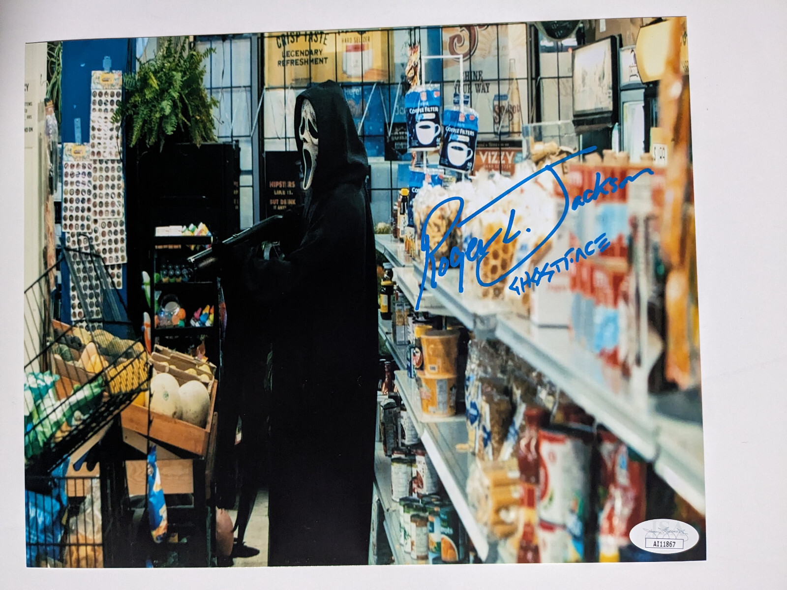 ROGER JACKSON Signed SCREAM VI 8×10 Photo GHOSTFACE Autograph BAS JSA COA I