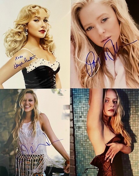 Hayden Panettiere, Portia Doubleday, Olivia Holt & Marley Shelton signed 8 X 10s