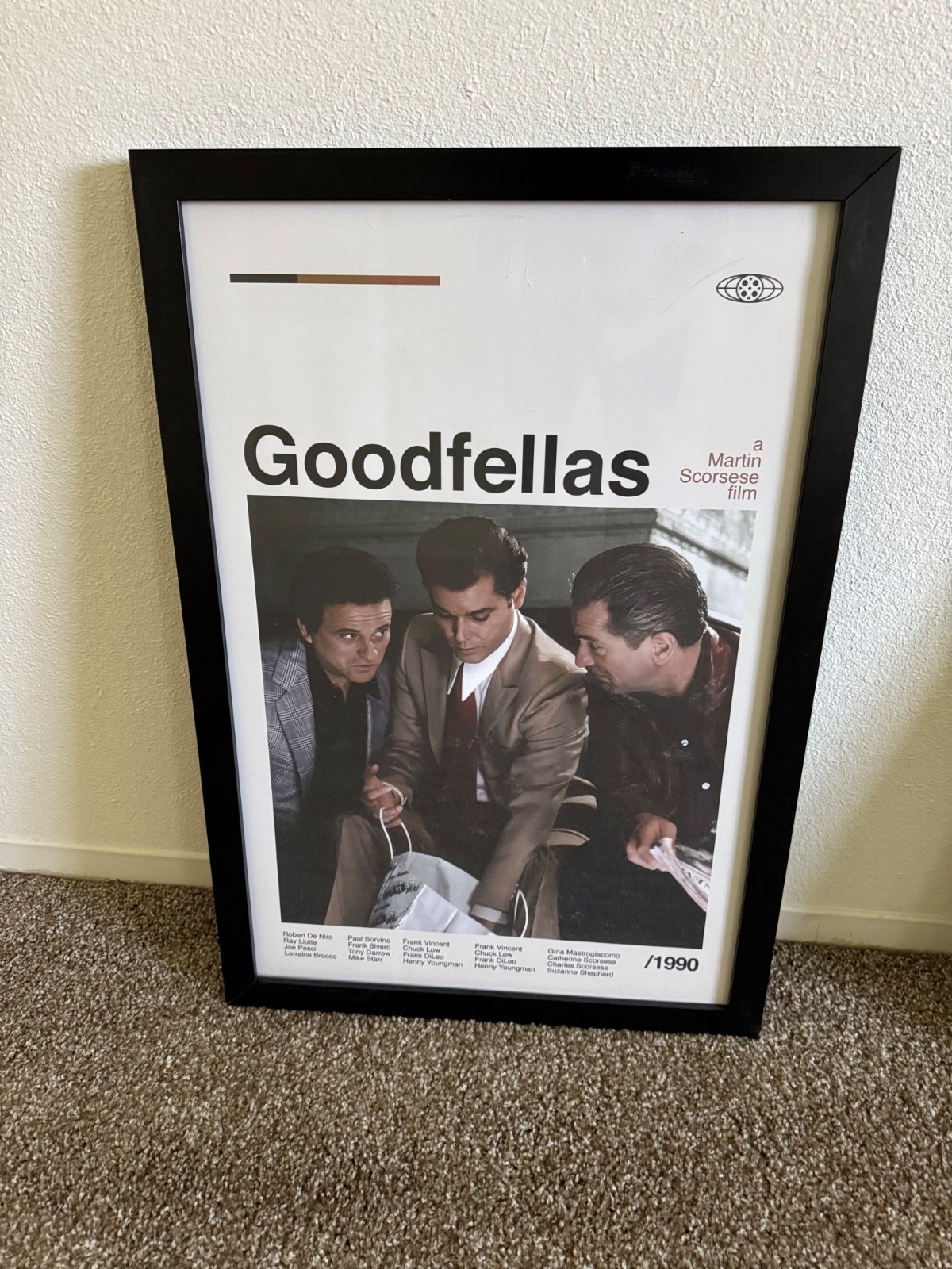 Goodfellas Movie Poster 26×18, Includes Frame