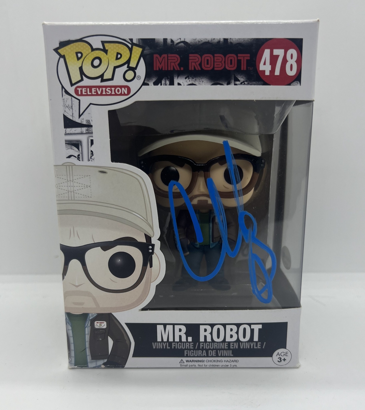 Christian Slater Signed Mr.Robot Funko Pop Mr.Robot #478 ACOA