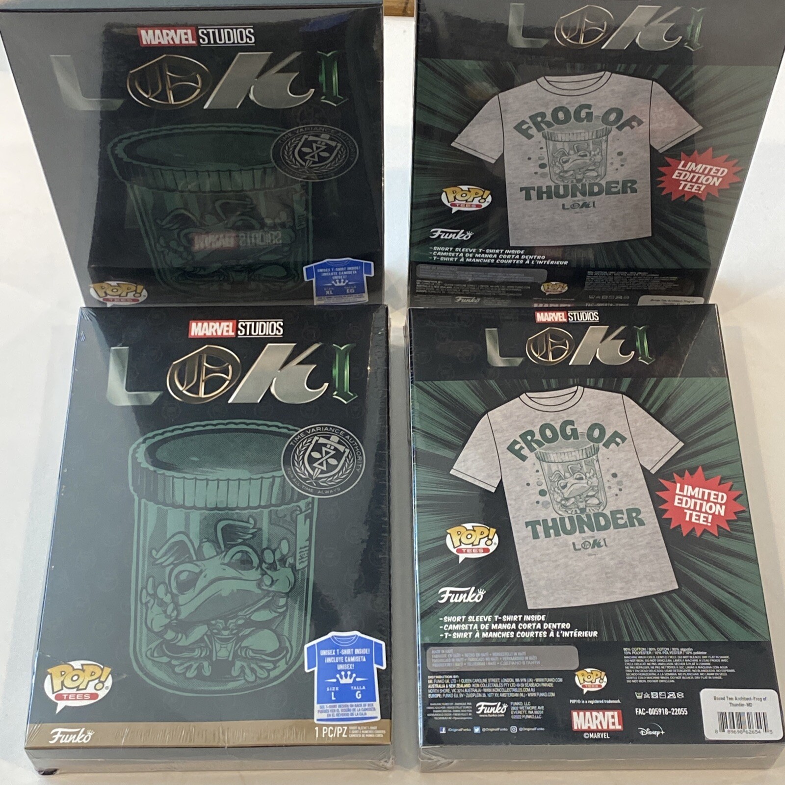 Funko POP! Tees Marvel Loki Thor Variant Frog Of Thunder Sizes M L XL New In Box