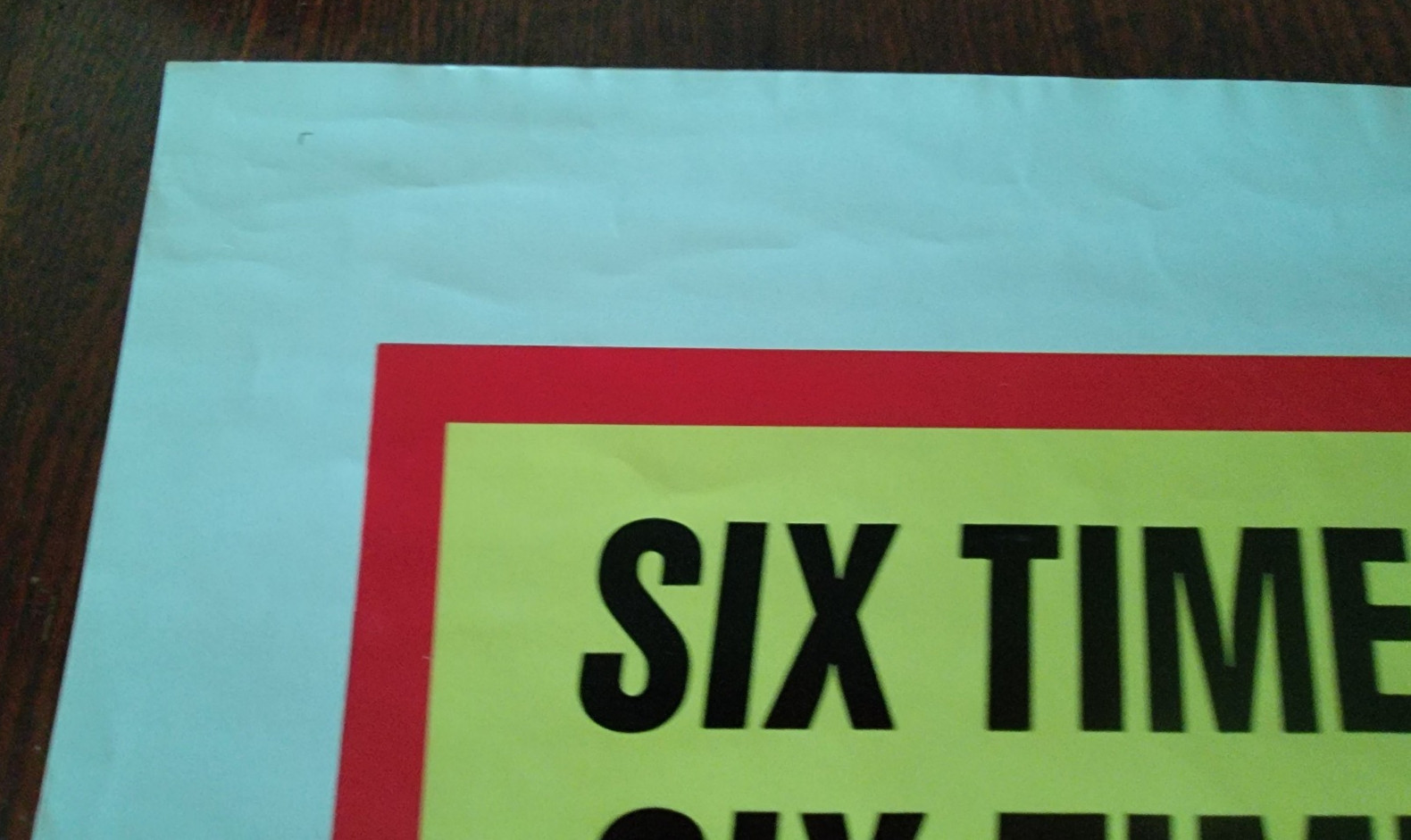 Original 1974 THE BLACK SIX Movie Poster Blaxploitation Exploitation 27 x 41