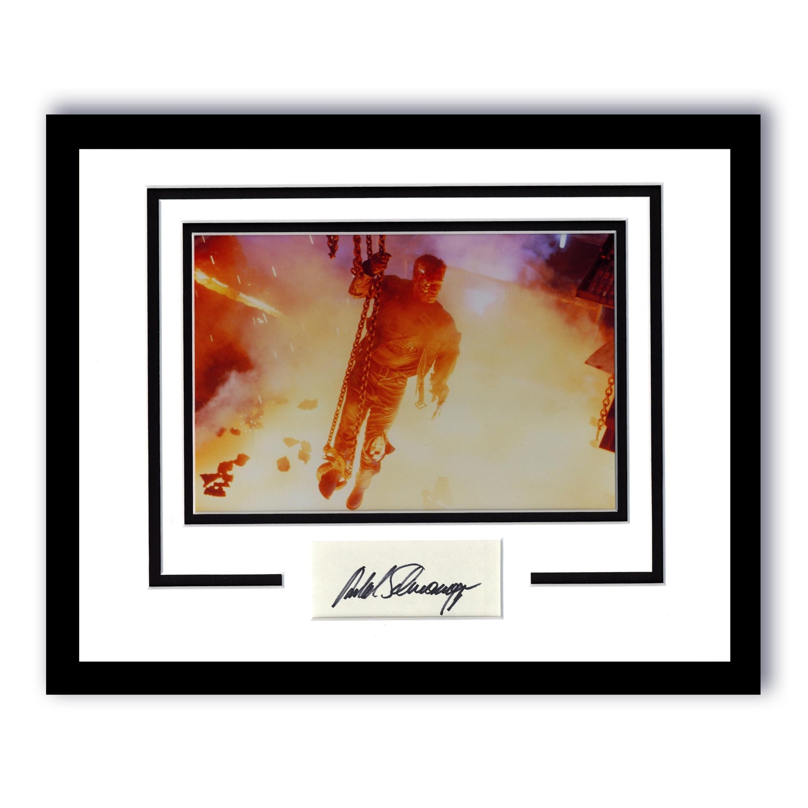 Arnold Schwarzenegger “Terminator 2” AUTOGRAPH Signed Framed 11×14 Display ACOA