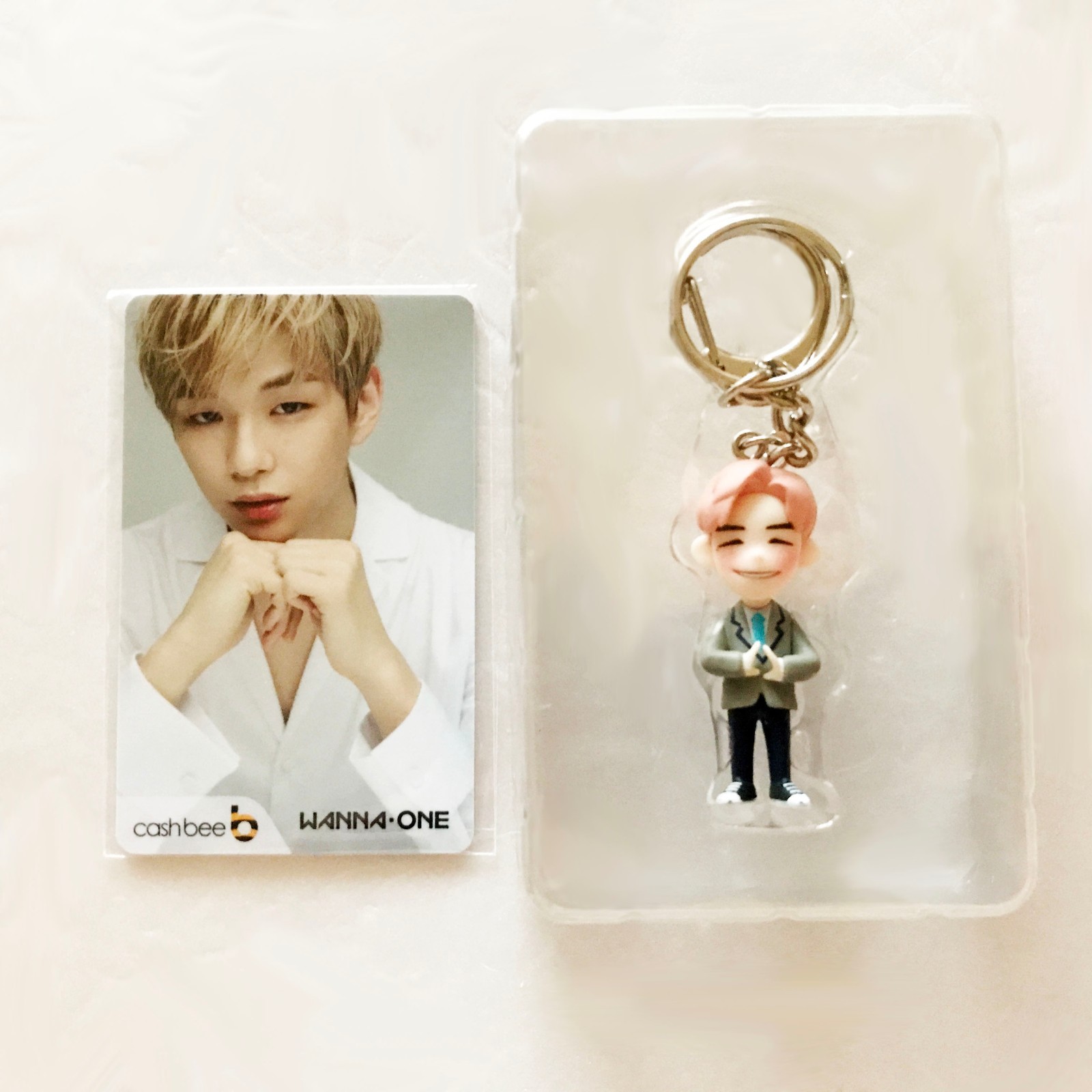 Produce 101 ProjectGroup Wanna One Figure Key Ring + Cashbee Transportation Card