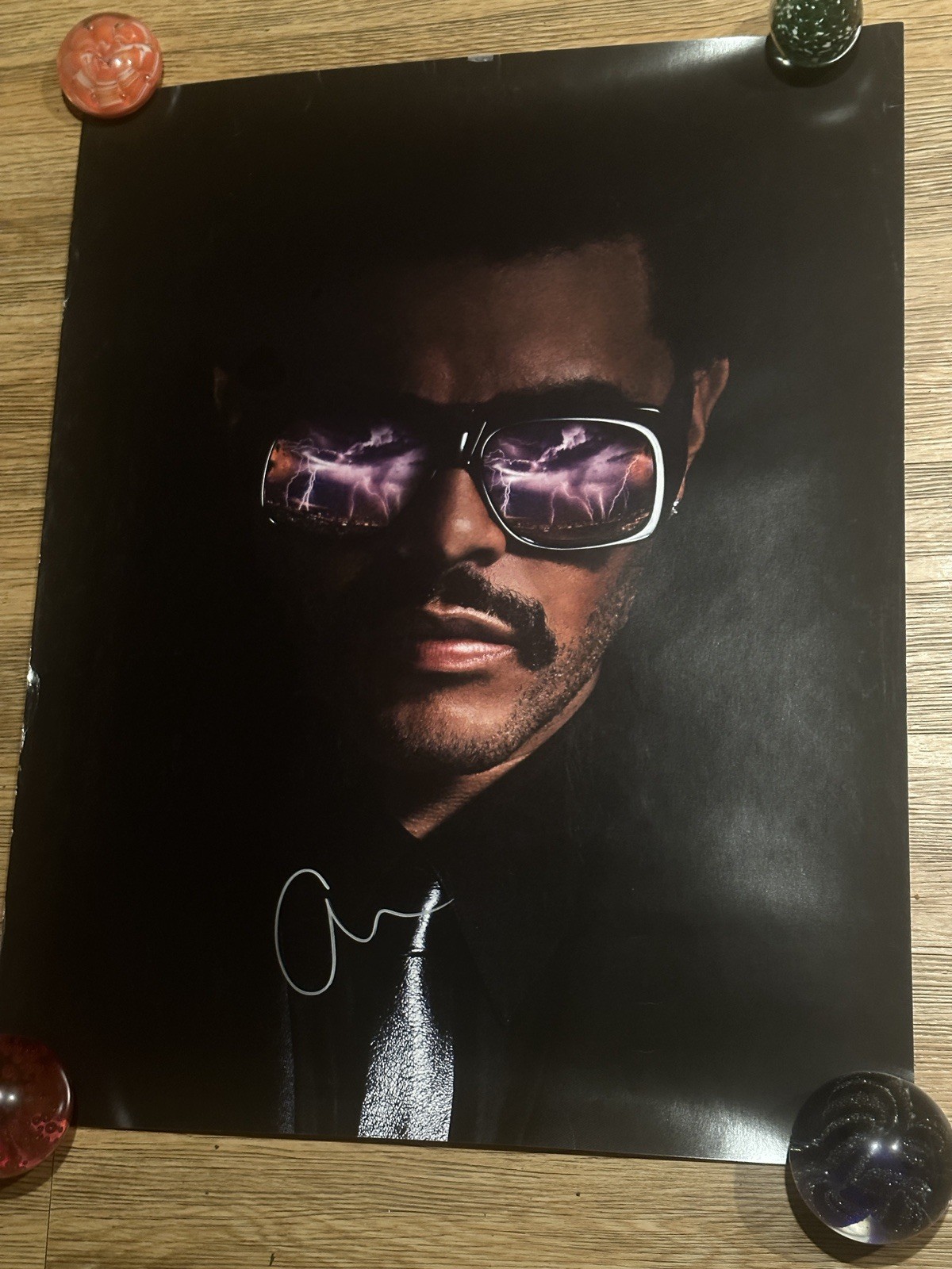 THE WEEKND ABEL SIGNED AUTOGRAPH 24X30 CONCERT TOUR POSTER DAWN FM Authentic!