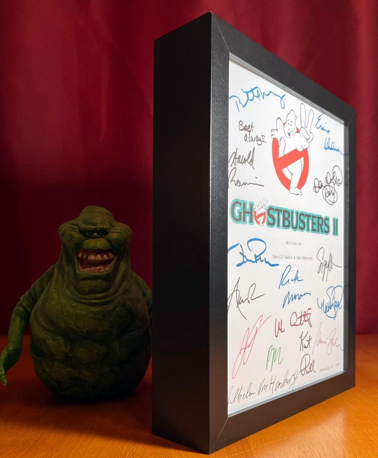Ghostbusters II Script Cast-Signed – Autograph Reprints – 120 Pages