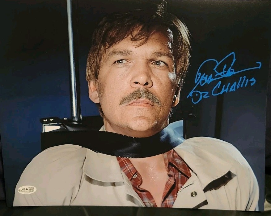 Tom Atkins Halloween 3 Dr. Challis signed autographed 11×14 photo. JSA Cert