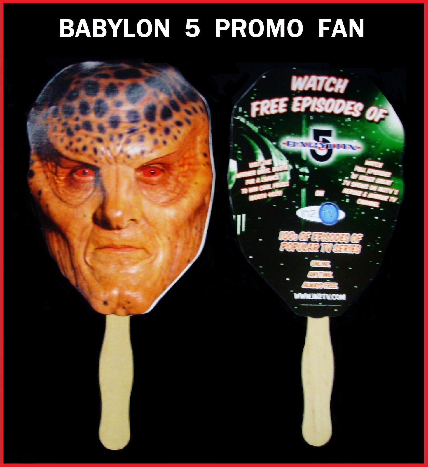 Babylon 5 Promo Fan (5-7/8″ x 12-1/4″) – NEAR MINT & Scarce