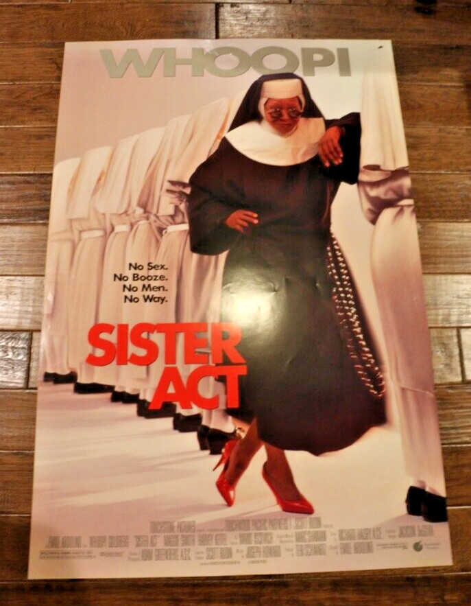Sister Act 1992 Original DS Movie Poster 27×40 Double Sided Rolled Goldberg