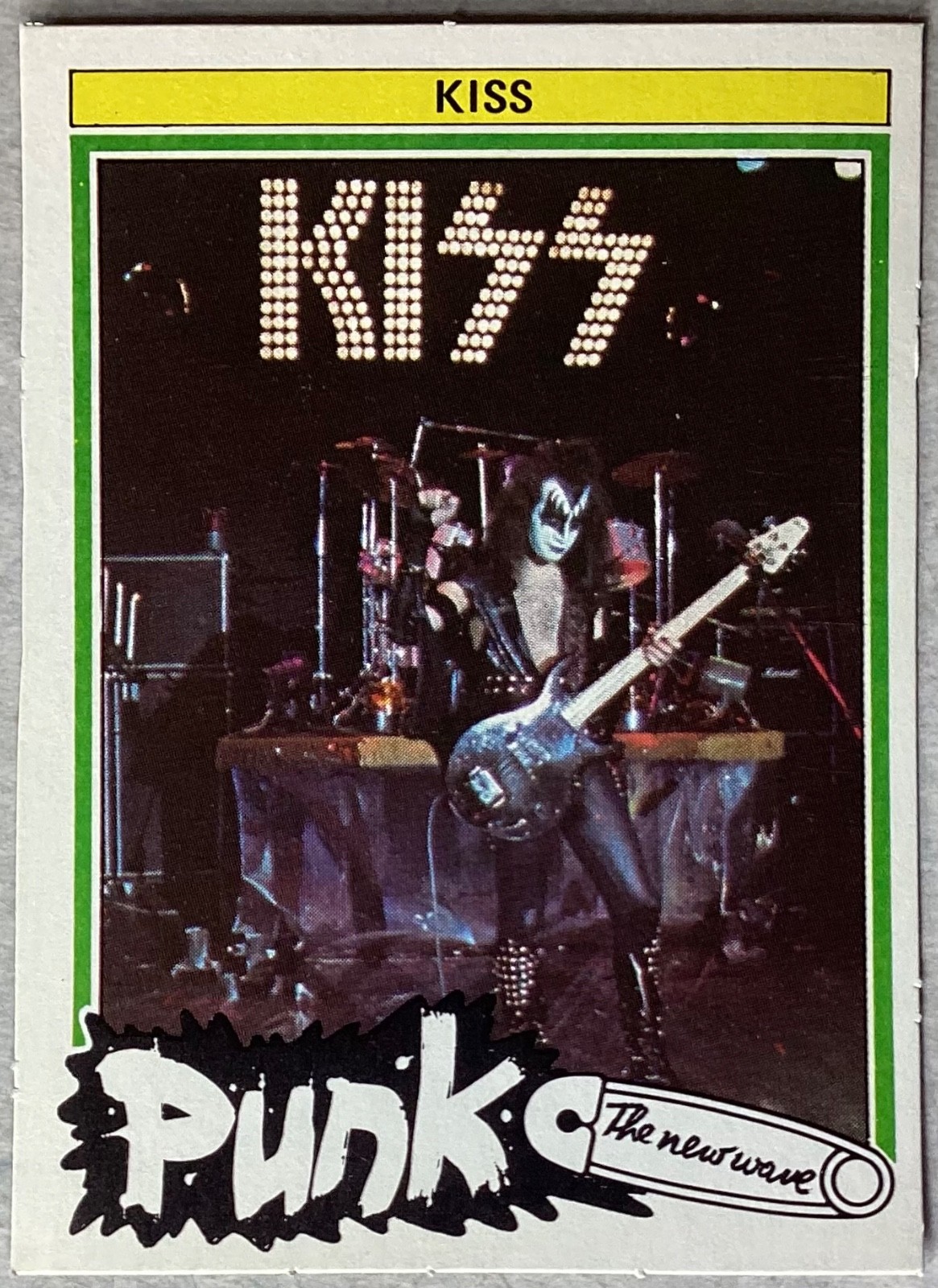 ☠️Special listing- Very Nice KISS Gene Simmons Punk trading card from Holland!☠️