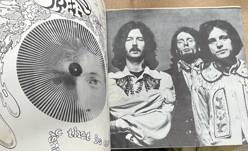 CREAM – 1968 CONCERT PROGRAM BOOK souvenir tour booklet eric clapton ACCEPTABLE