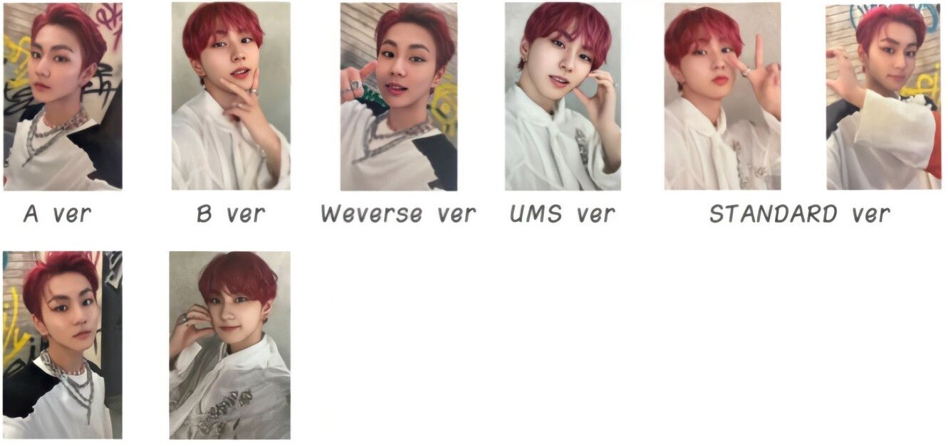 ENHYPEN JUNGWON SADAME Official Photo card A B Standard Solo Universal weverse
