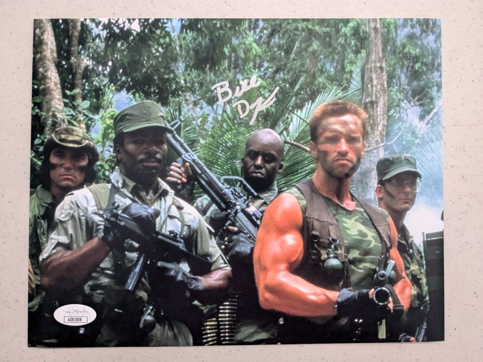 BILL DUKE Signed Predator 8×10 Photo Sgt. Mac Eliot Autograph JSA COA Bs