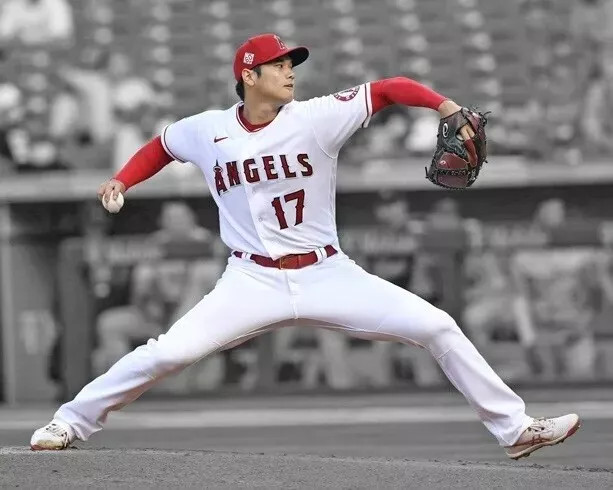 Anaheim Angels Shohei Ohtani Baseball Spotlight 4×6 PHOTO PRINT
