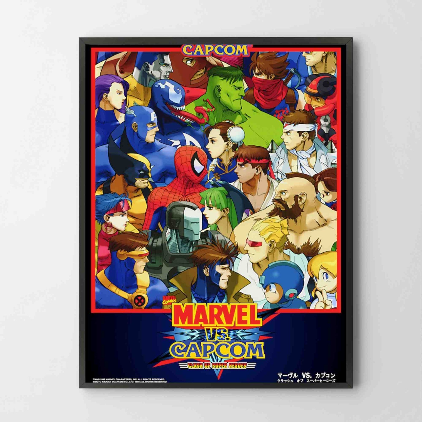 Poster Marvel Vs Capcom Clash Of Super Heroes Glossy Unframed Poster Print A1001