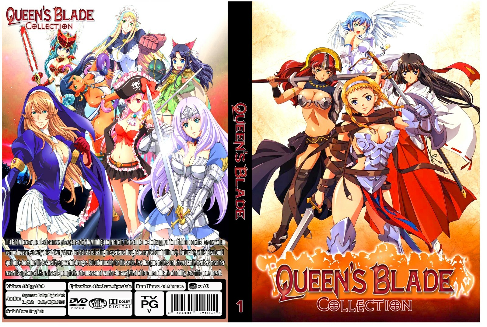 Queen’s Blade Anime Series Collection + Ovas + Specials UNCENSORED