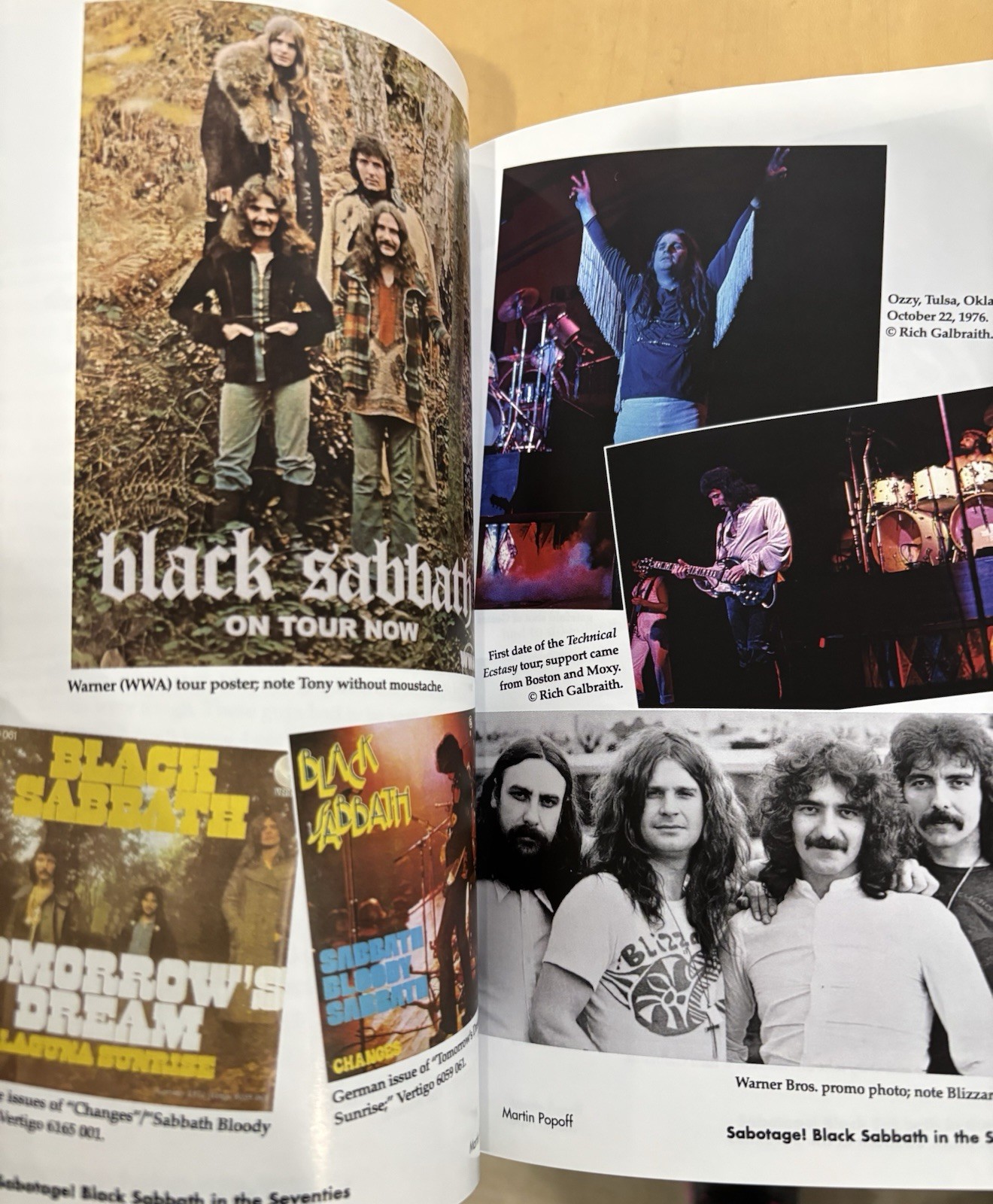 SABOTAGE! BLACK SABBATH IN THE SEVENTIES 1ST PAPERBACK PRINT 2018 EXCELLENT OZZY
