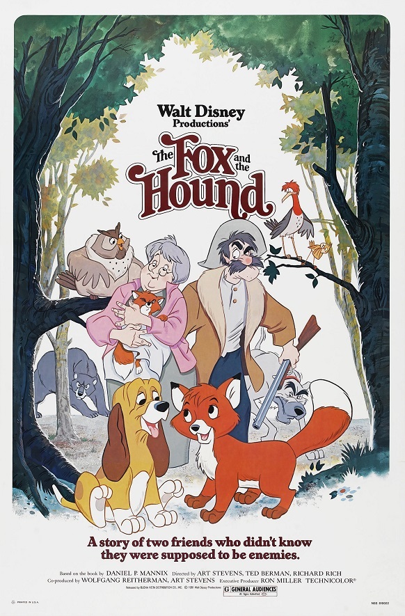 Walt Disney’s The Fox and the Hound movie poster : 11 x 17 inches