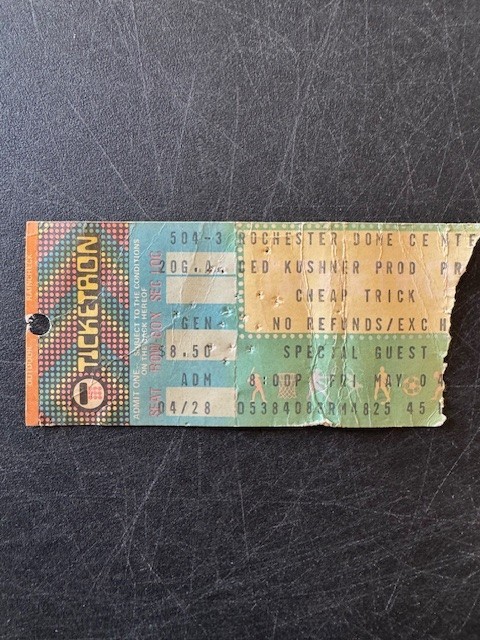 Cheap Trick Concert Ticket Stub Rochester Dome Arena 05/04/1979