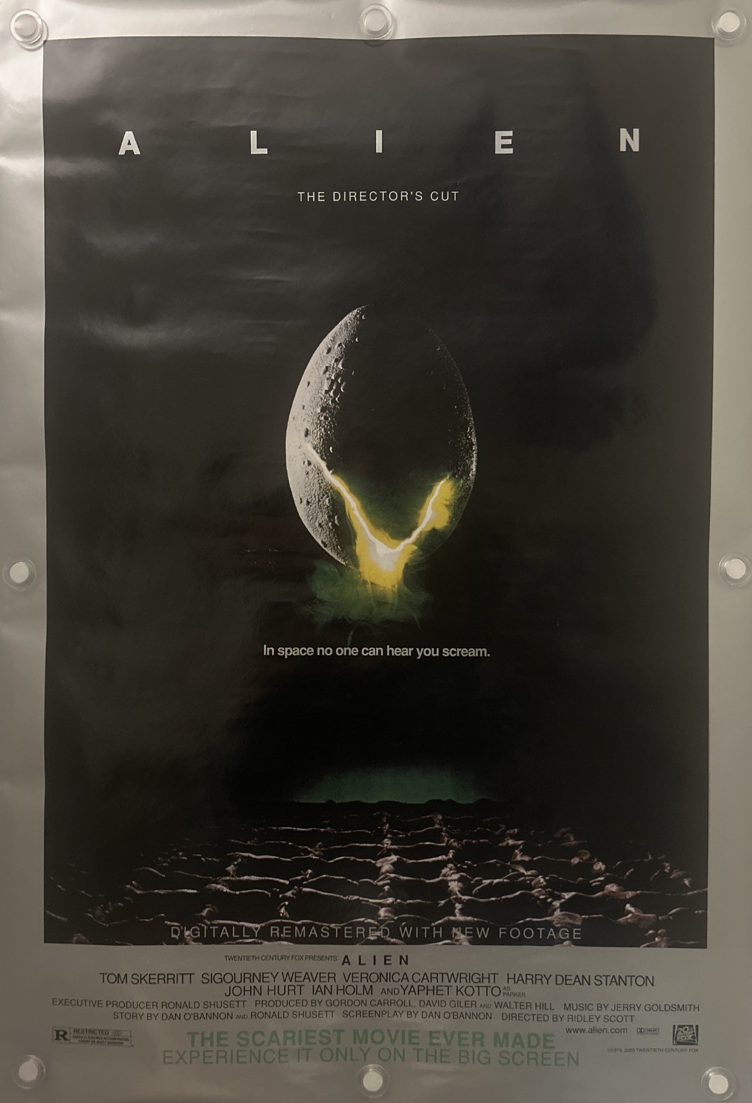 ALIEN DIRECTOR’S CUT Original One Sheet Movie Poster – 2003 – RARE!