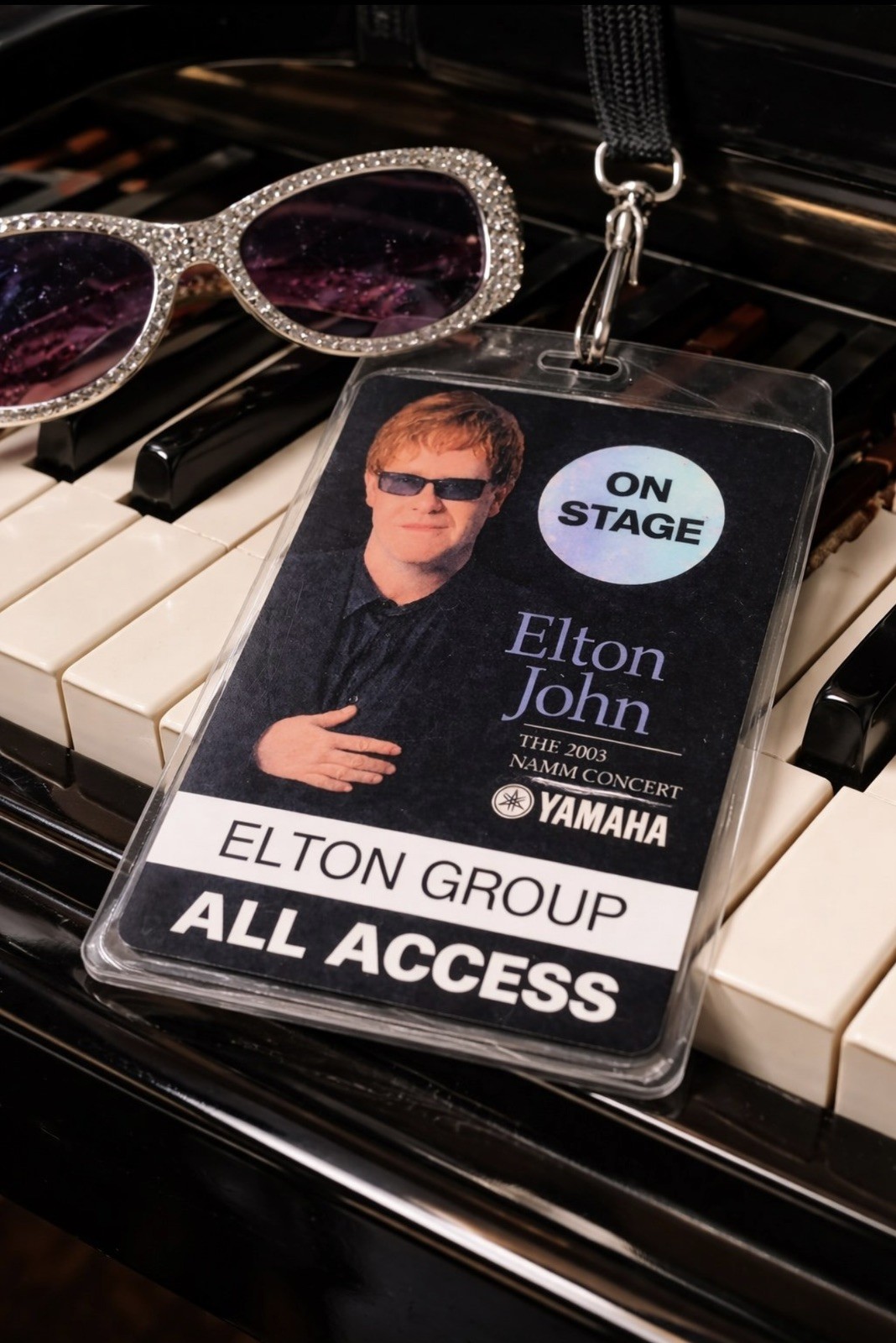 Elton John Tour Tour 3.5”x5.5 All Access Laminate reprint