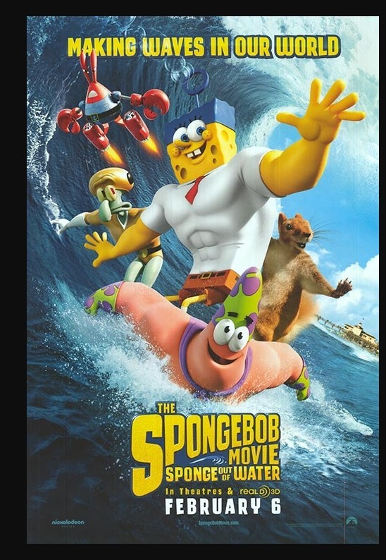 27 Inch x 40 Inch The SpongeBob Movie SpongeBob Out Of Water Original Poster