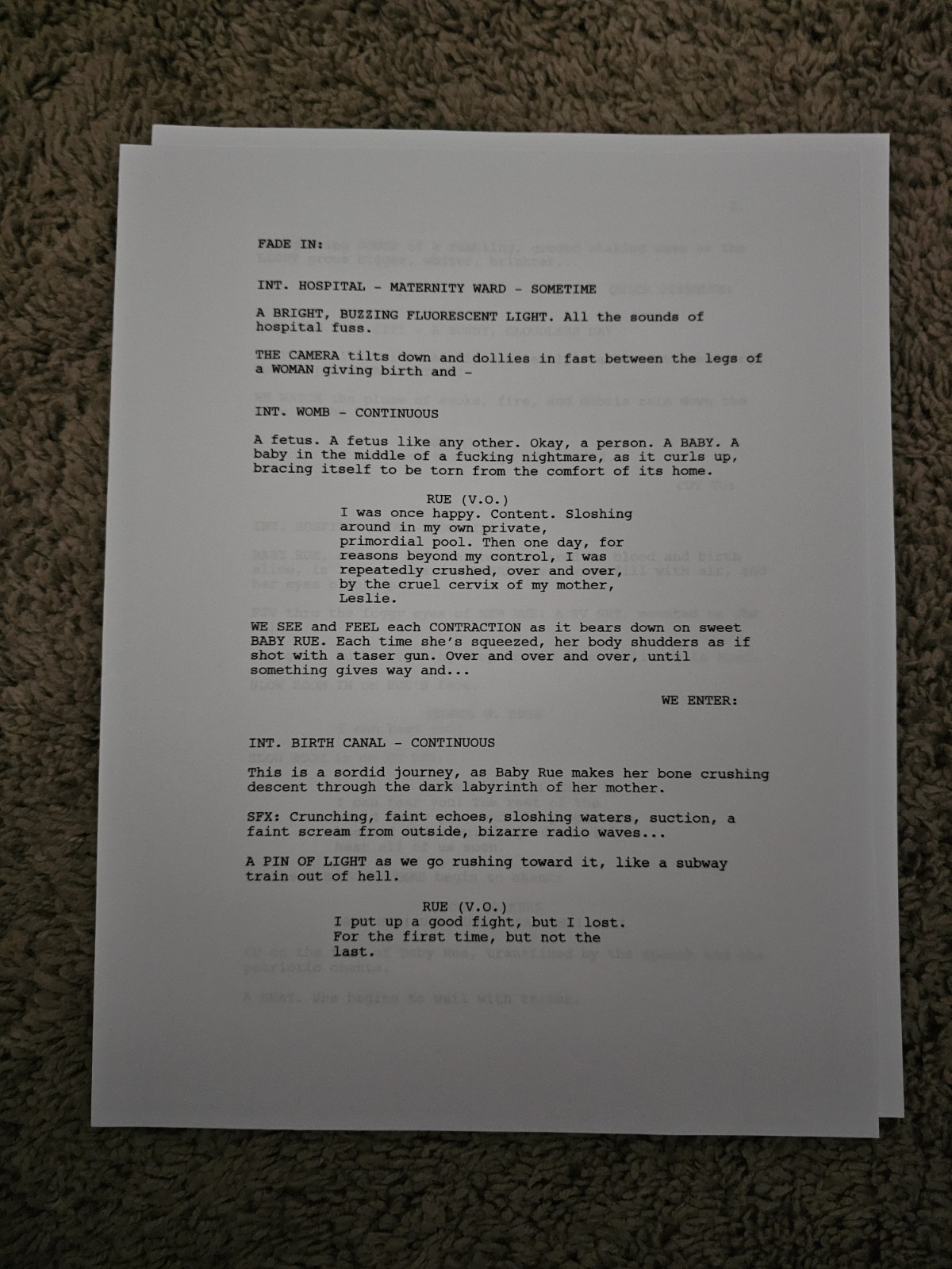 Zendaya SIGNED Euphoria Pilot Script – Zendaya Autograph – Euphoria Script