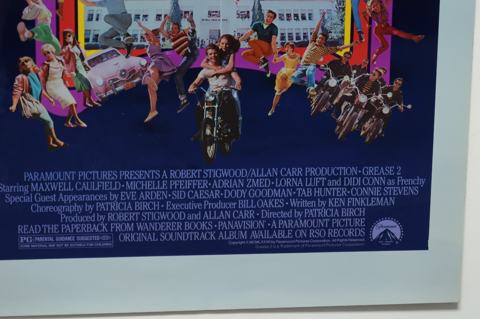 Grease 2 Two Foil 1982 Poster 1 One Sheet 25.5 x 40 Rolled Pfeiffer Musical