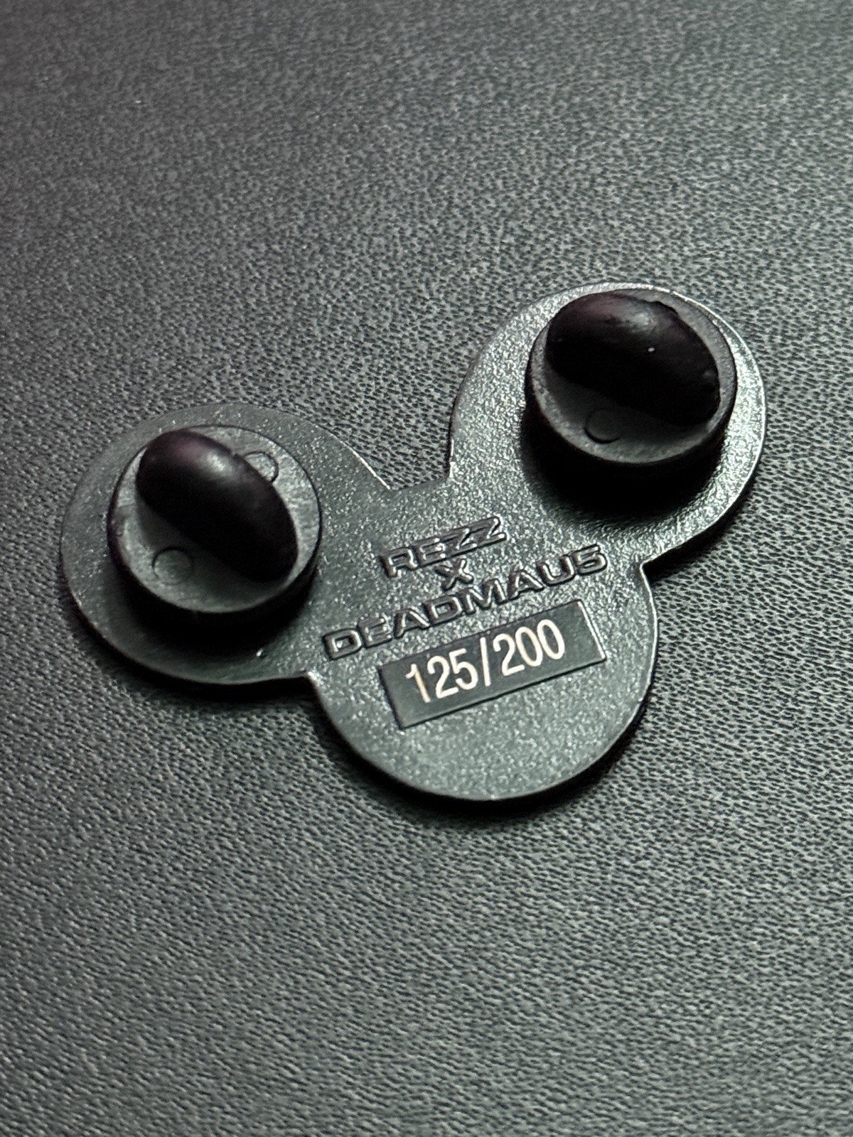 Deadmau5 x Rezz Limited Edition Numbered Pin Black | #125 of 200 | Rezzmau5