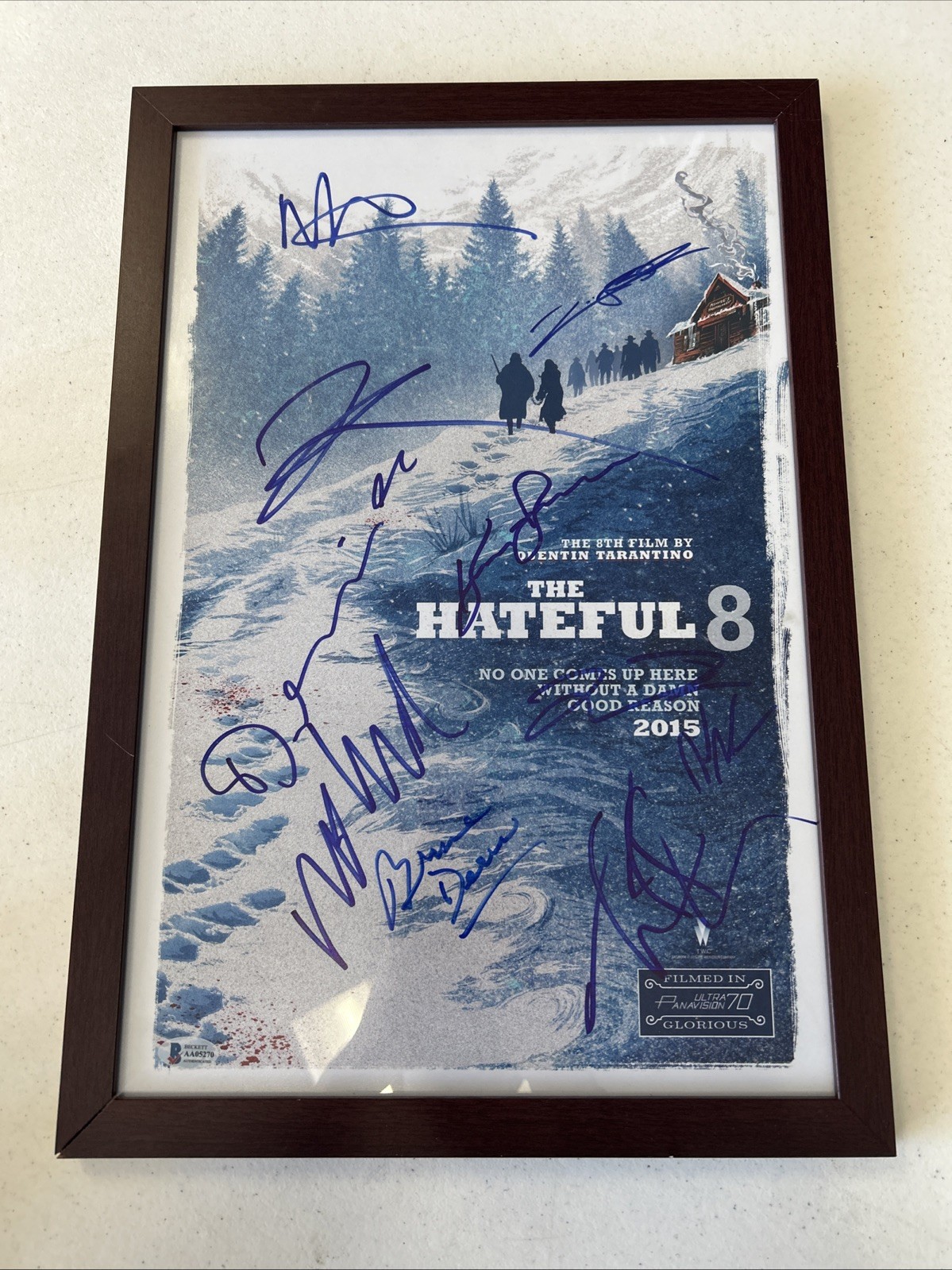 The Hateful 8 Cast Autograph Signed Beckett COA Authentic Quintin Tarantino Rare