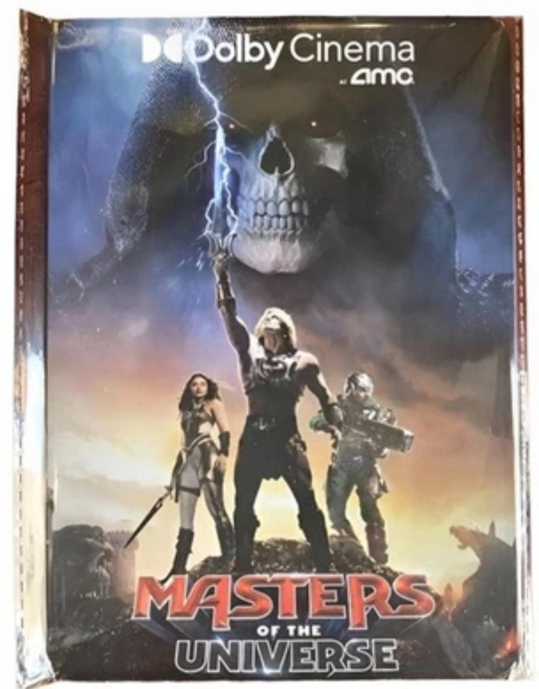 Masters Of The Universe He-Man 5.25 X 7.5 AMC Dolby Promo Tin Metal Movie Poster
