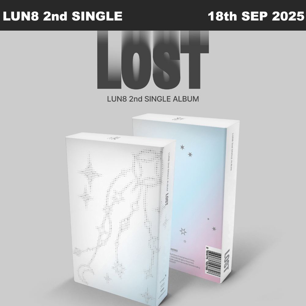 LUN8 LOST 2nd SINGLE ALBUM SUNCATCHER Ver NEMO QR+Keyring+Photocard+Etc+Track#