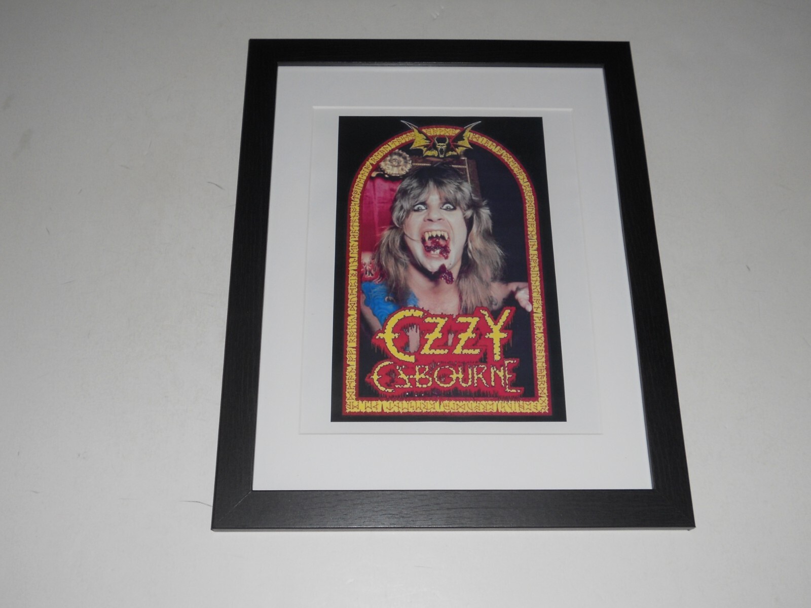 Large Framed Ozzy Osbourne Speak of the Devil ’82 Album Promo Sabbath 24″ x 20″