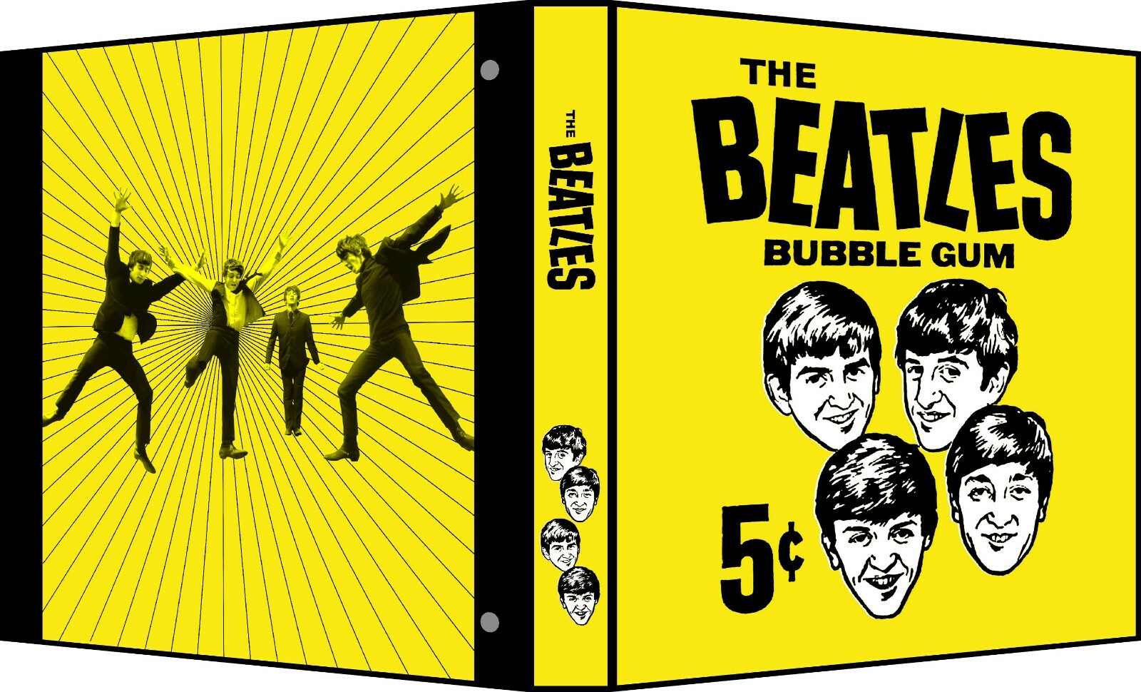 BEATLES 1964 Custom 3-Ring Binder Trading Card Album