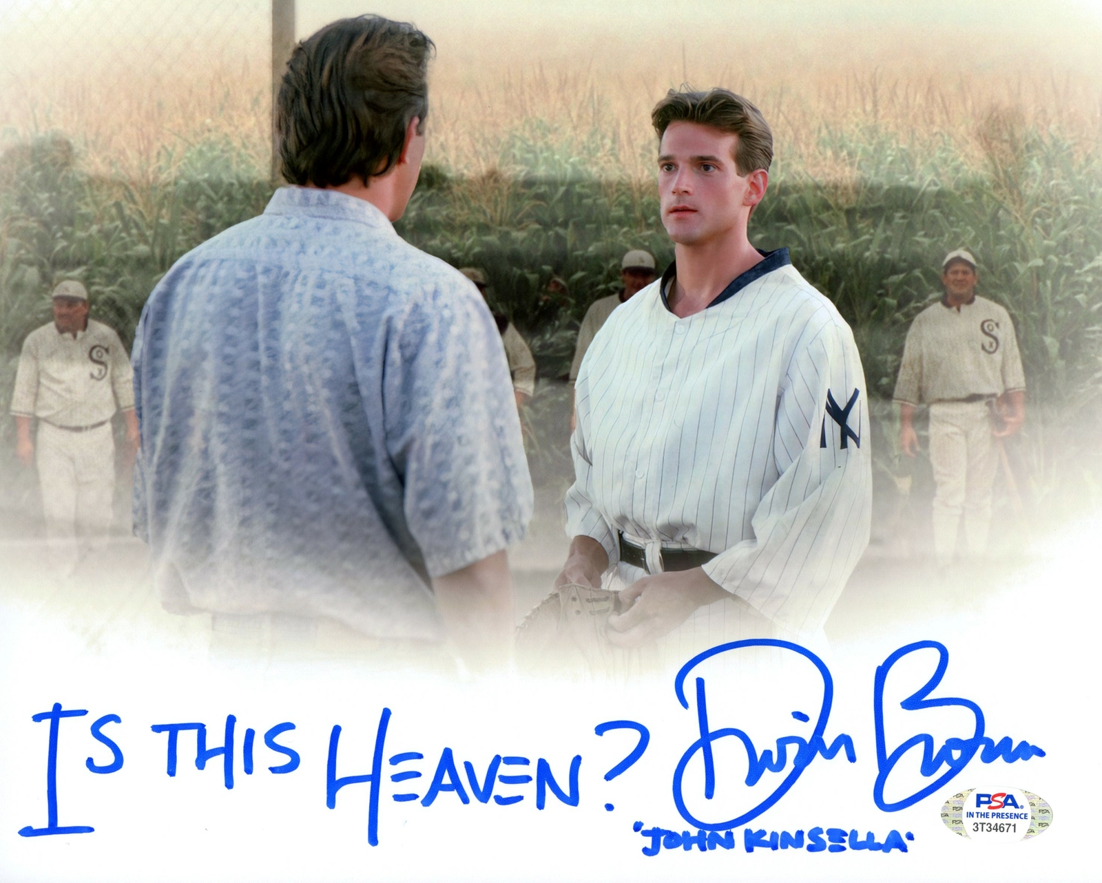 Dwier Brown “Field of Dreams” Signed/Inscribed 8×10 Photo PSA/DNA 164421
